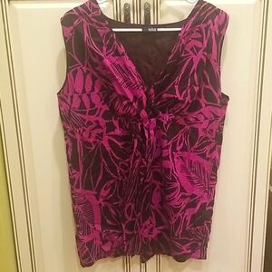 E21-Ana womens top purple and pink size xl